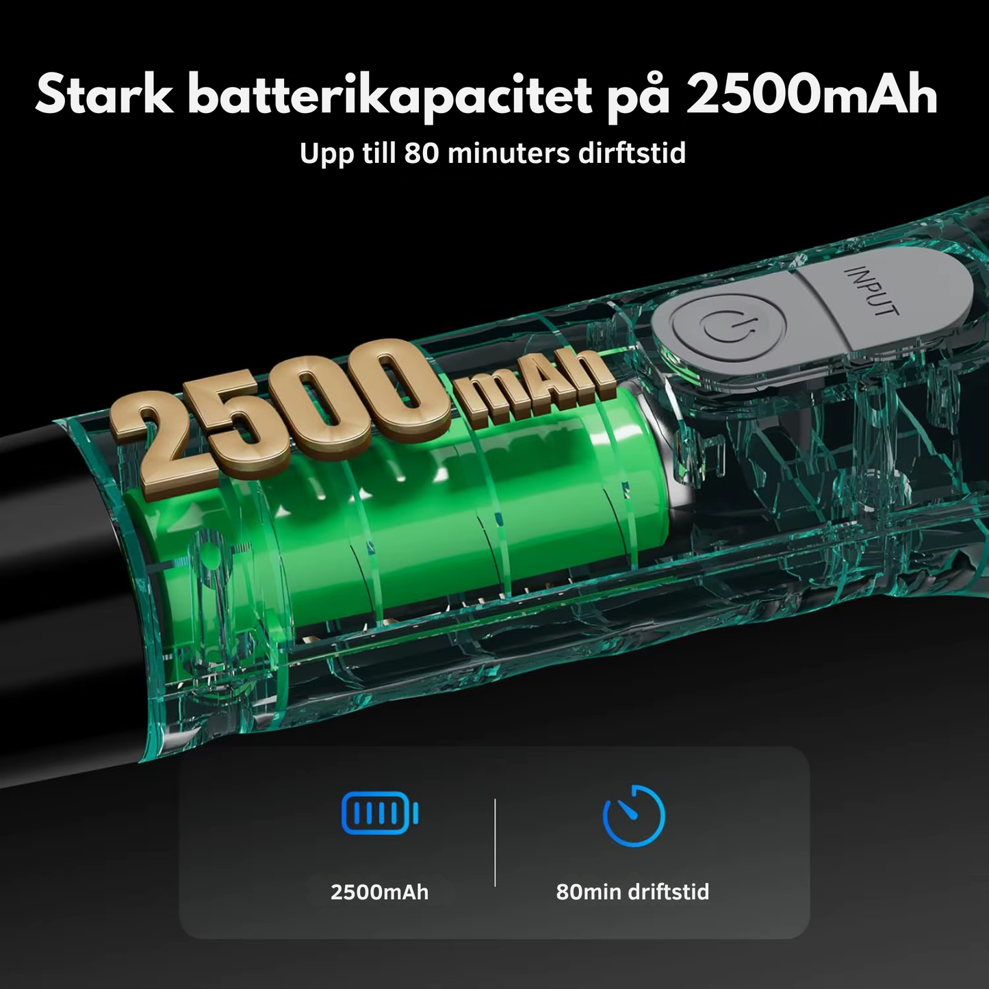 NordicClean™ Turbo Skrubb – Elektrisk rengöringsborste med långt teleskophandtag