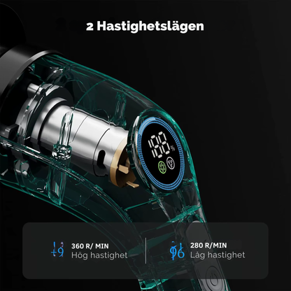 NordicClean™ Turbo Skrubb – Elektrisk rengöringsborste med långt teleskophandtag